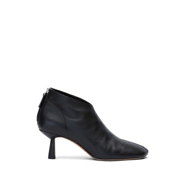 スリーワンフィリップリム レディース ブーツ シューズ Glove square-toe leather boots Black｜asty