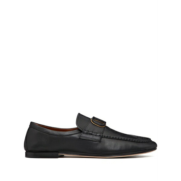 ヴァレンティノ ガラヴァーニ メンズ スリッポン・ローファー シューズ Vlogo signature leather loafers Black｜asty