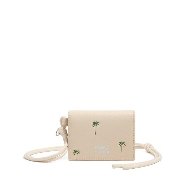 ビンバ イ ローラ レディース 財布 アクセサリー Palm-print lanyard wallet Neutrals｜asty