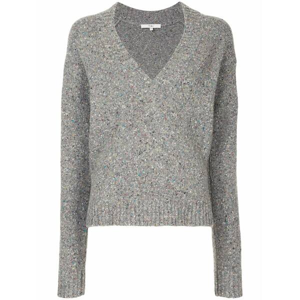 ティビ レディース 編み物\u0026スウェーター アウター Eco tweedy jumper Grey