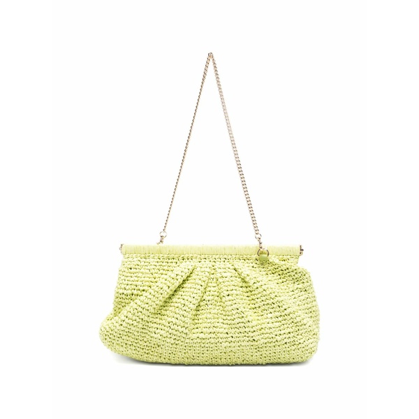 マレーラ レディース クラッチペダル御徒面子 御徒面子 Paprica woven chain clutch bag Green