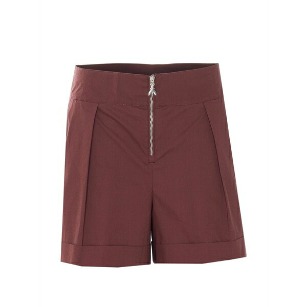 パトリツィア ペペ レディース カジュアルパンツ ボトムス Pleated cotton shorts Brown