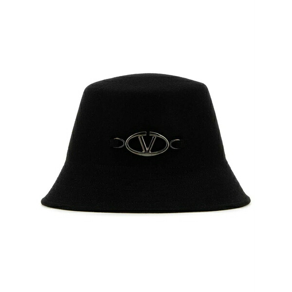 ヴァレンティノ ガラヴァーニ レディース 帽子 アクセサリー Logo bucket hat Black|asty