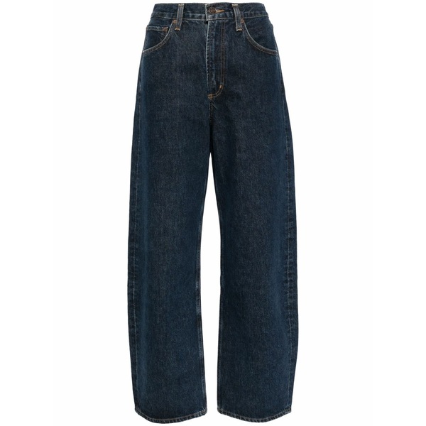 アゴルド レディース デニムパンツ ボトムス Low curve jeans Blue|asty