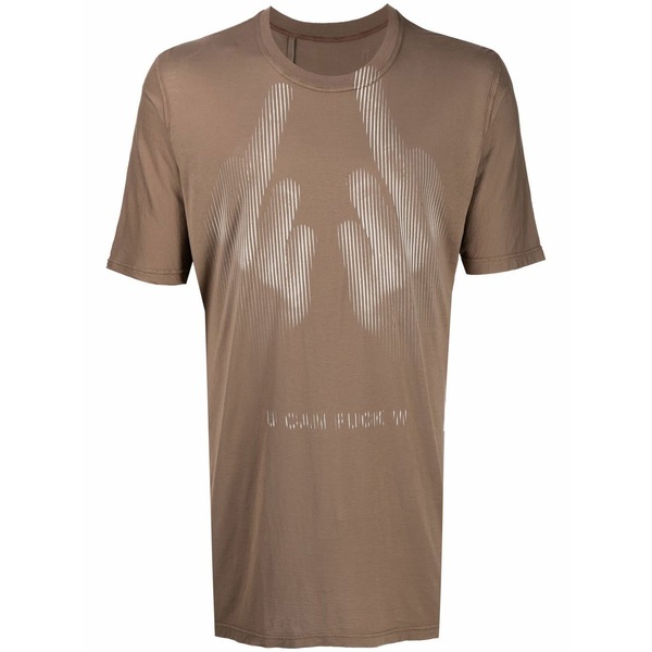 ボリス ビジャン サベリ メンズ プルオーバー トップス Graphic-print t-shirt Brown