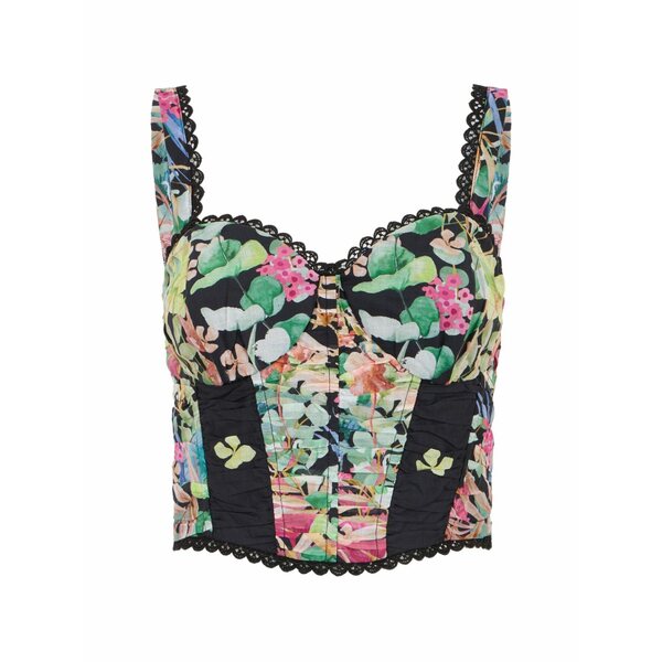 チャロ ルイス イビザ レディース プルオーバー トップス Sylva floral-print top Black