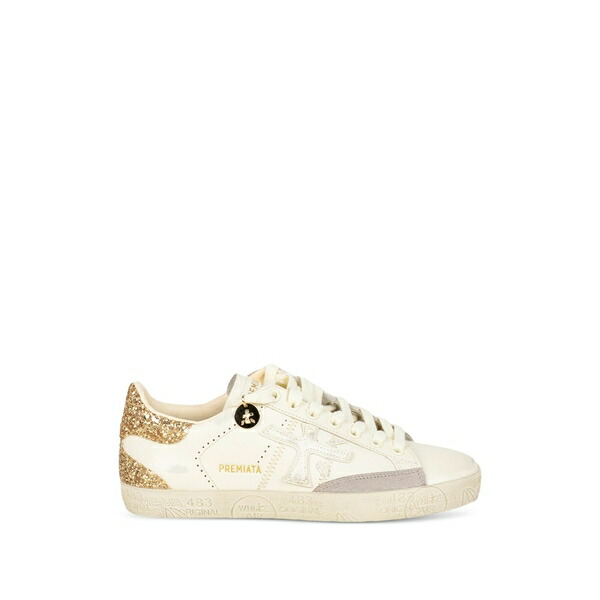 プレミアータ レディース スニーカー シューズ Steven-d lace-up leather sneakers Neutrals