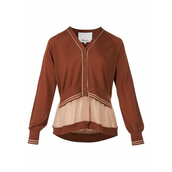スリーワンフィリップリム レディース ジレー アウター Layered cardigan Orange