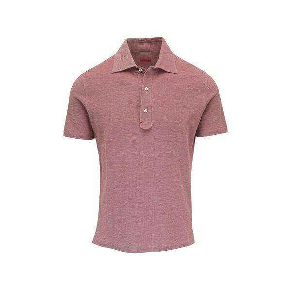 イザイア メンズ スポーツシャツ トップス Short-sleeve polo shirt Pink