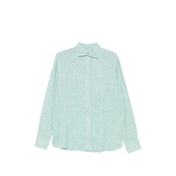 エコアルフ メンズ シャツ トップス Alfredo striped shirt Green｜asty 25,350円