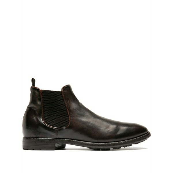 オフィチーネ 創作的 メンズ ブーツ シューズ Prince leather chelsea boots Brown