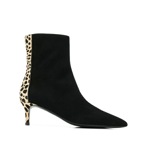 ジュゼッペザノッティ レディース ブーツ シューズ Leopard ankle boots Black