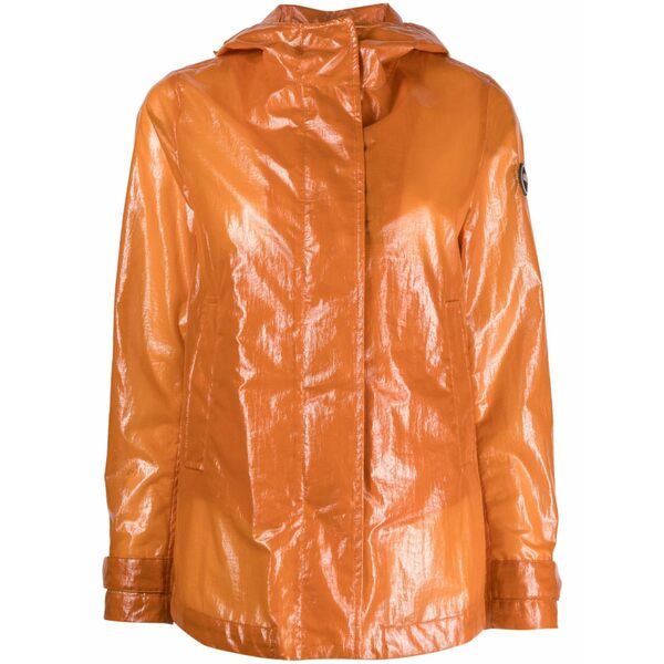 コルマール レディース ジャケット＆ブルゾン アウター High-shine logo-patch jacket Orange｜asty