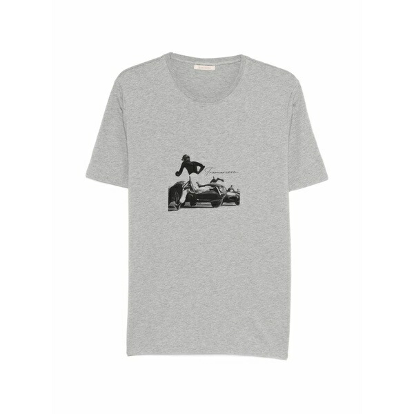 トラマロッサ メンズ プルオーバー トップス Justin printed short-sleeve t-shirt Grey