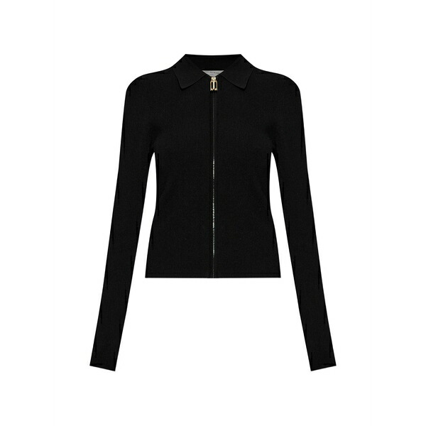 ヴィクトリア ベッカム レディース ジレー アウター Zip cardigan Black