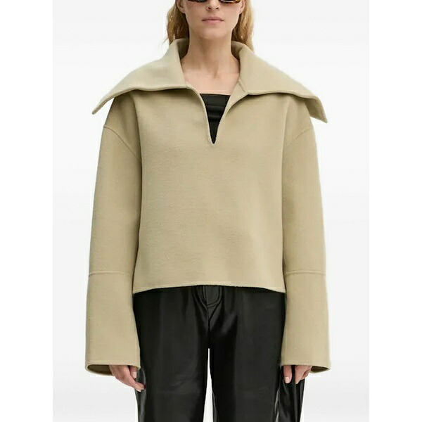 ナヌーシュカ レディース ティーシャツ トップス Oversized-collar top Neutrals