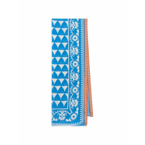 マリパルミ レディース えり巻き・袈裟・えり巻き 付属物 Geometric printed scarf Blue
