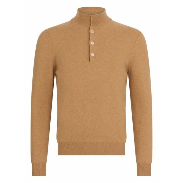 マロ メンズ スポーツシャツ トップス Buttoned polo shirt Brown