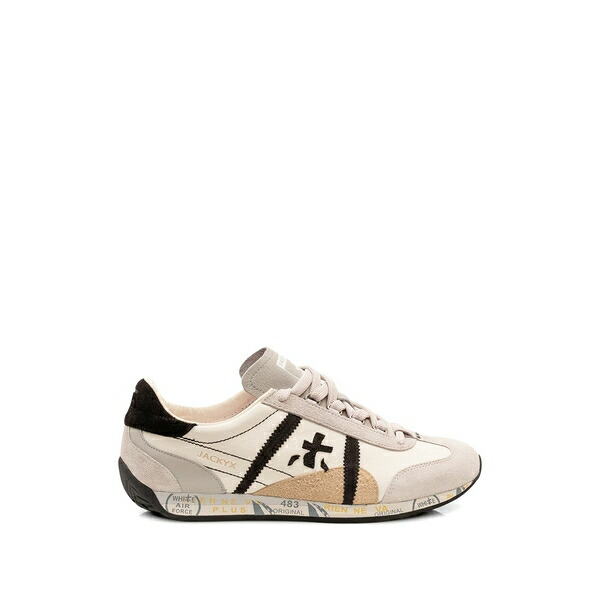 プレミアータ メンズ スニーカー シューズ Jackyx logo-patch sneakers Neutrals