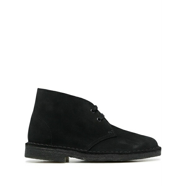 クラークス レディース ブーツ シューズ Suede desert boots Black