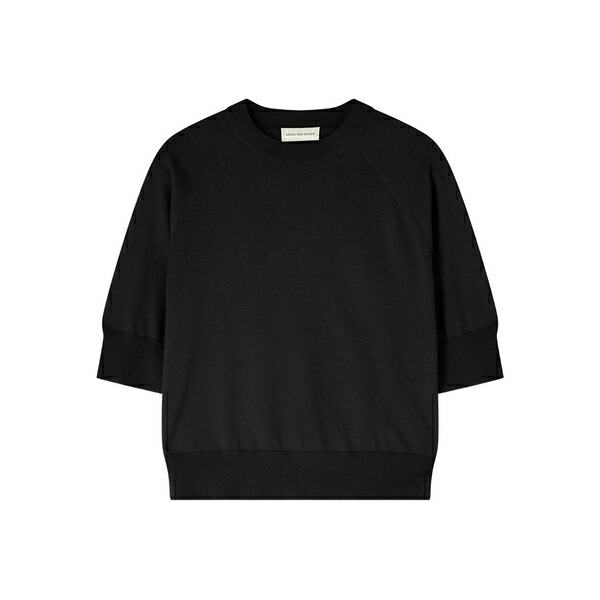 ドリス・ヴァン・ノッテン レディース 編み物\u0026プルオーバー アウター Merino sweater Black