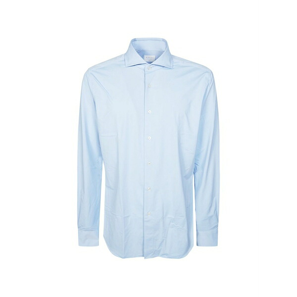 ザカス メンズ シャツ トップス French-collar shirt Blue|asty