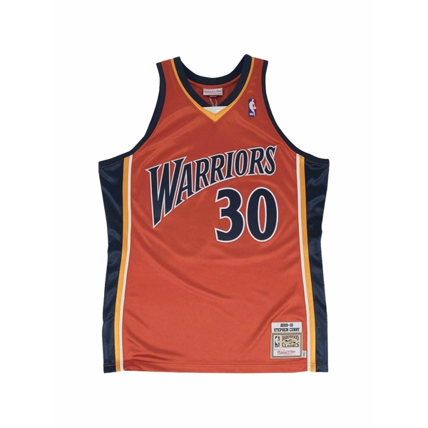 ミッチェル\u0026ネス メンズ カットソー トップス X nba stephen curry golden state warriors authentic jersey Orange