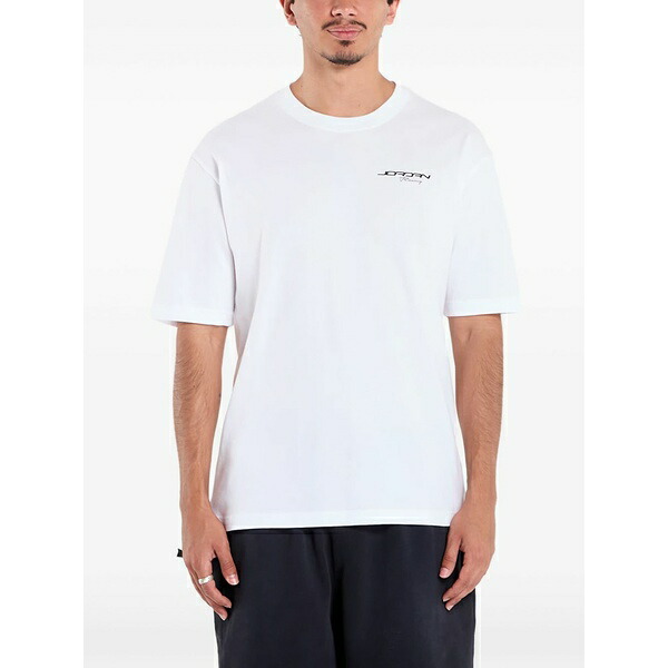 ジョーダン メンズ ティーシャツ トップス Logo-print t-shirt White メンズファッション-トップス