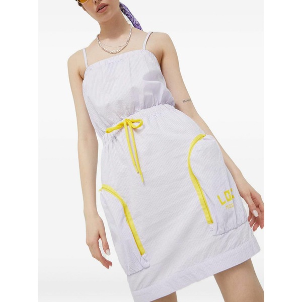 優しいこと モスキーノ レディース 衣装 トップス Drawstring mini dress Purple