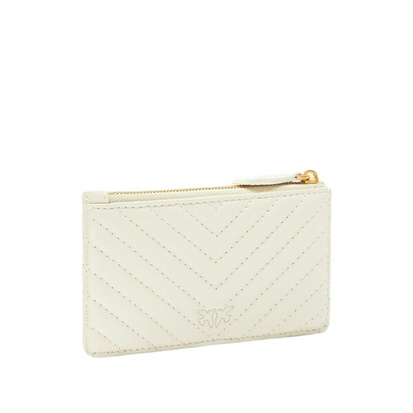 ピンコ レディース 札入れ 佩び物 Quilted wallet White