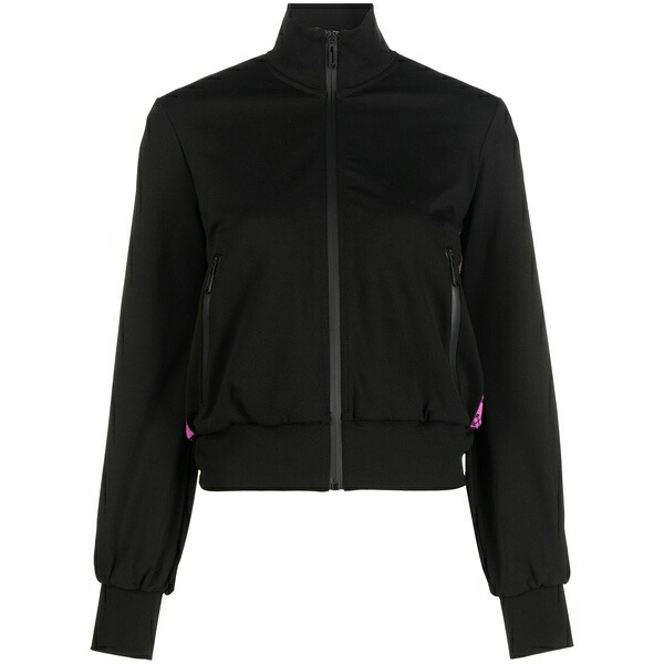 象牙色 レディース 上衣＆上衣 アウター Monogram-band track jacket Black