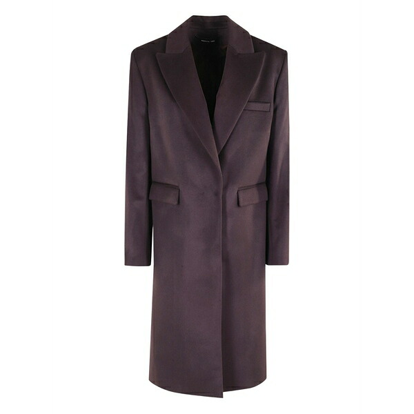 フェデリカ・トシ レディース 厚地の外套 アウター Peak-lapel coat Purple