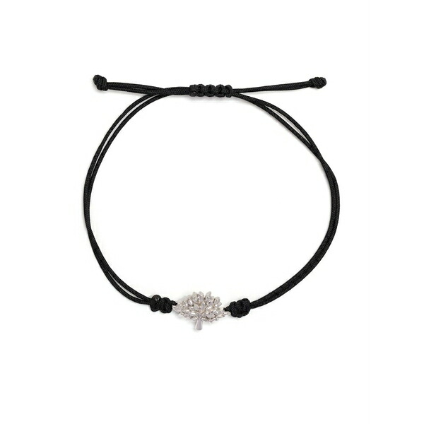 マルベリー レディース ブレスレット・バングル・アンクレット アクセサリー Mulberry tree cord bracelet Black｜asty