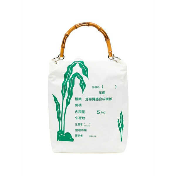 ダブレット メンズ トートバッグ 御徒面子 Rice tote bag White