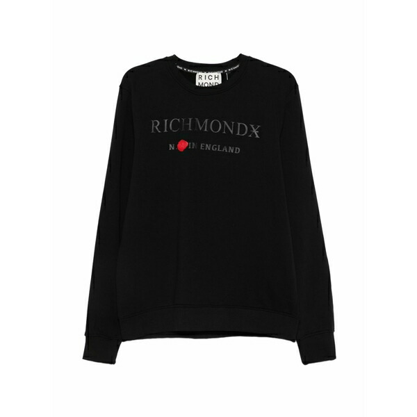 ジョン バージニアの州都 メンズ パーカー・スウェットシャツ アウター Logo-print sweatshirt Black