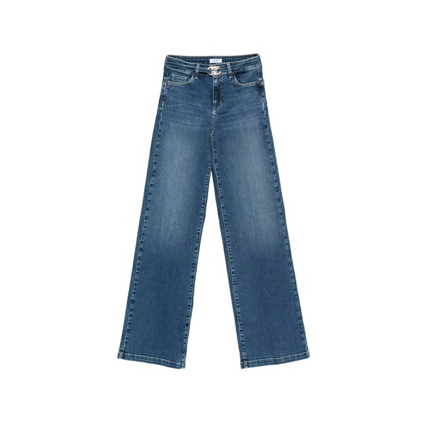 リュージョー レディース デニムパンツ ボトムス Logo-buckle jeans Blue｜asty