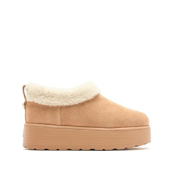 スチュアート ワイツマン レディース ブーツ シューズ Shearling platform boots Neutrals