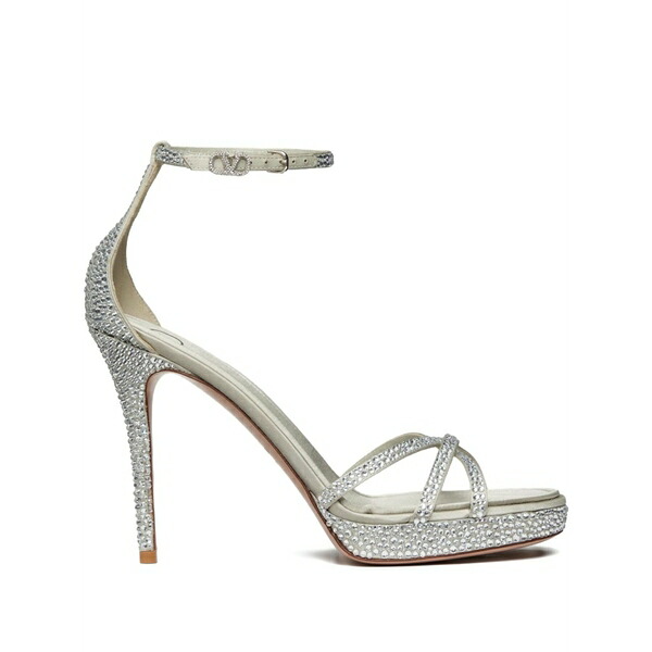 ヴァレンティノ ガラヴァーニ レディース サンダル シューズ Eveninglam platform sandals Silver|asty