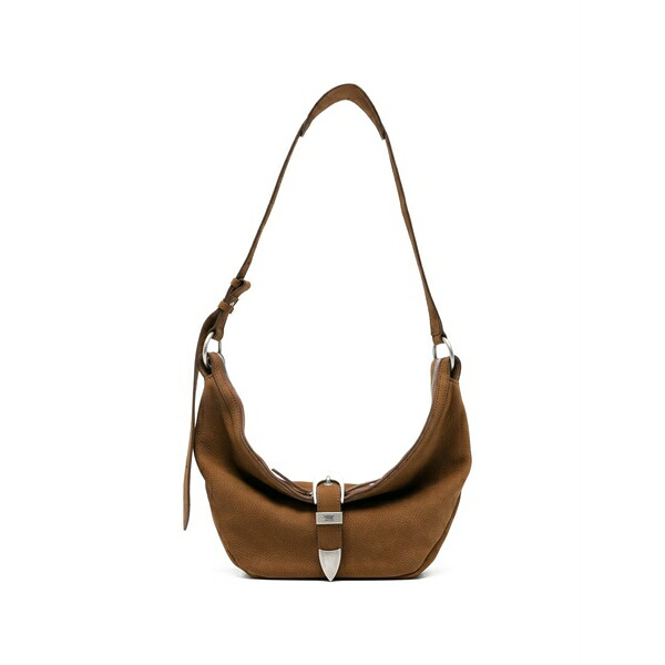 マージ シャー木材 レディース ショルダーバッグ 御徒面子 Belted shoulder bag Brown