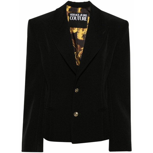 呼びりん探し回る レディース 上衣＆上衣 アウター Lace-up single-breasted blazer Black