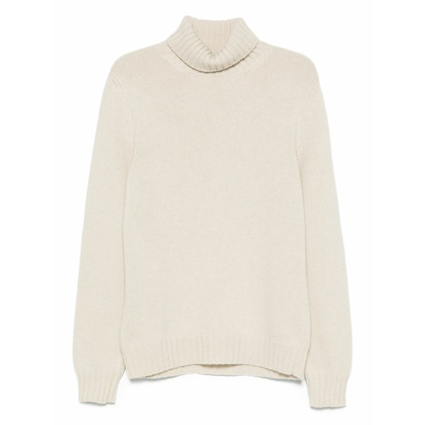 フェデーリ メンズ 編み物\u0026プルオーバー アウター Turtleneck sweater Neutrals