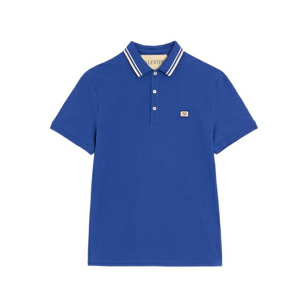 ヴァレンティノ ガラヴァーニ メンズ スポーツシャツ トップス Cotton polo shirt Blue