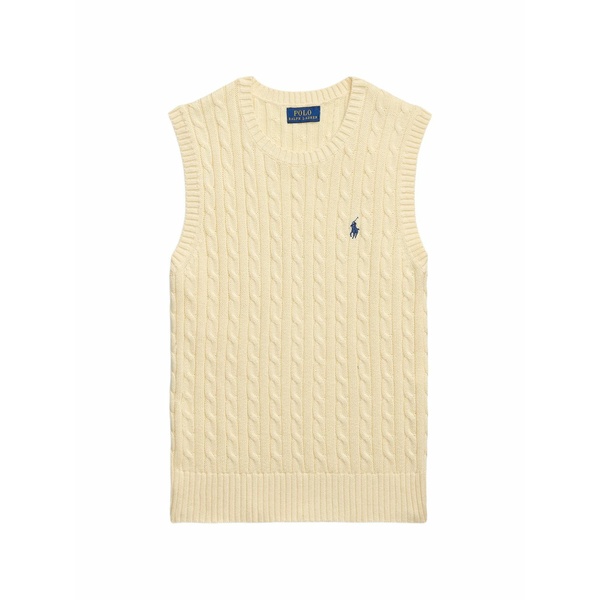 ラルフローレン レディース プルオーバー トップス Cable-knit sleeveless top Neutrals