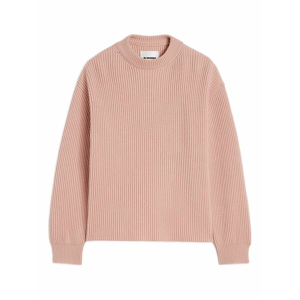 ジル・サンダー レディース 編み物\u0026スウェーター アウター Ribbed sweater Pink