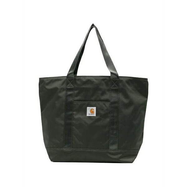 鉄道車両ハート形 メンズ トートバッグ 御徒面子 Prescott logo tote bag Green