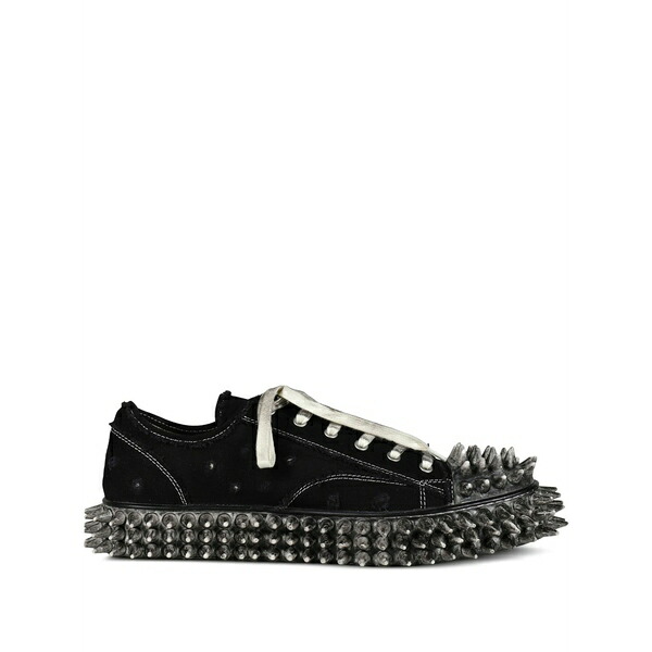ダブレット メンズ スニーカー シューズ Dirty spike toe sneakers Black|asty