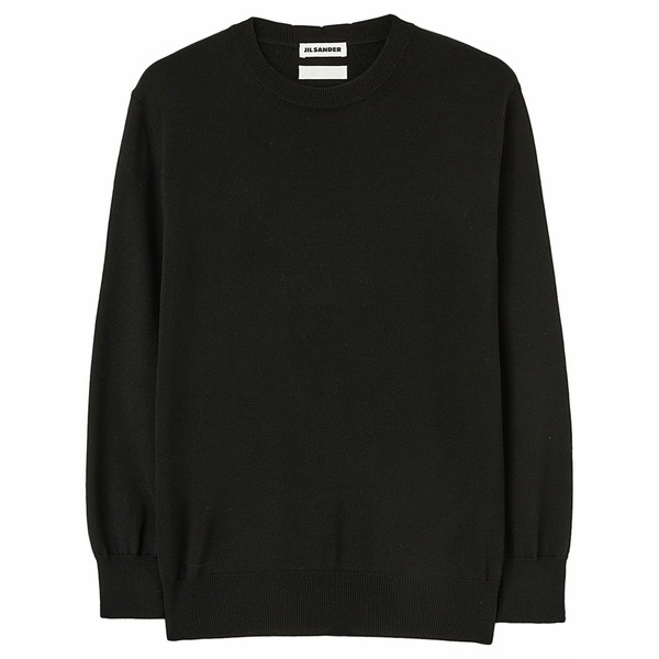 ジル・サンダー レディース 編み物\u0026スウェーター アウター Crew-neck wool jumper Black