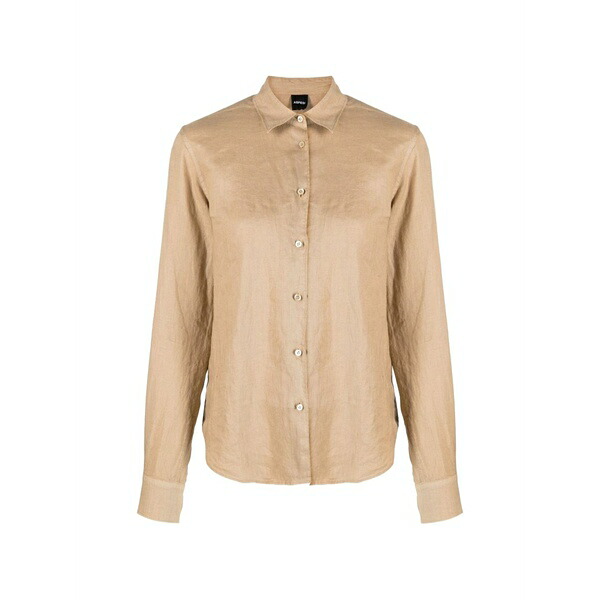 アスペジ レディース シャツ トップス Linen shirt Neutrals