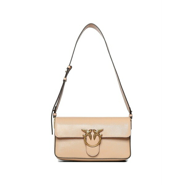 ピンコ レディース ショルダーバッグ 御徒面子 Love birds leather shoulder bag Neutrals