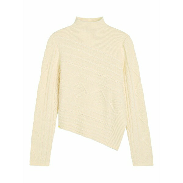 ステゥド レディース 編み物\u0026スウェーター アウター Sidney cable-knit asymmetric sweater Neutrals